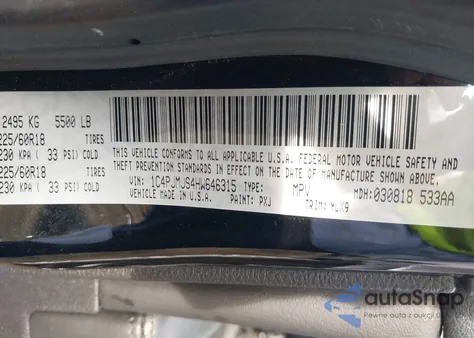 2017 Jeep Cherokee Overland 4X4 from USA, damaged, VIN 1C4PJMJS4HW646315